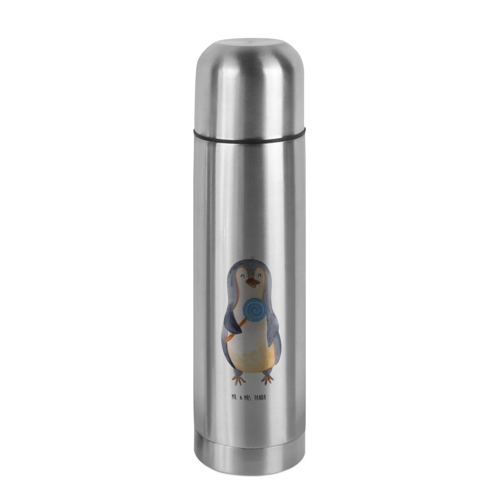 Thermos Flask Penguin lollipop Thermoskanne, Pinguin, Süßigkeiten, Ganove, Rabauke, Blödsinn, Spruch, Rebell, Gauner, Pinguine, Lolli
