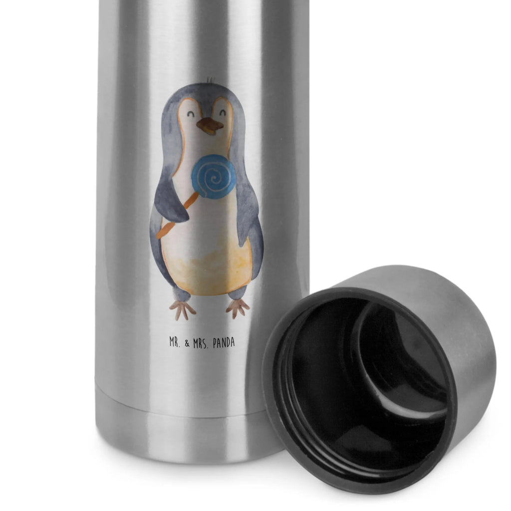 Thermos Flask Penguin lollipop Thermoskanne, Pinguin, Süßigkeiten, Ganove, Rabauke, Blödsinn, Spruch, Rebell, Gauner, Pinguine, Lolli