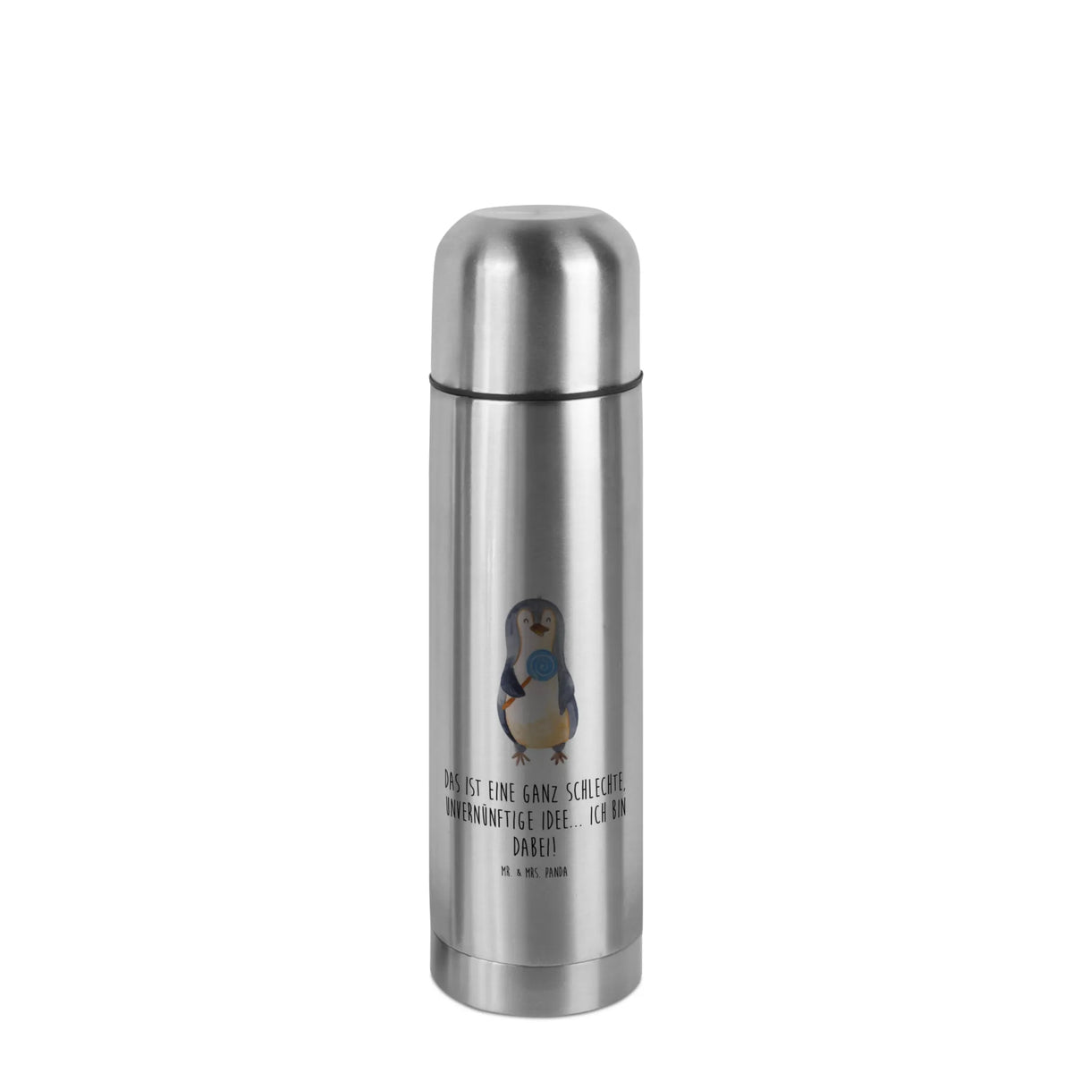Thermos Flask Penguin lollipop North Pole, Penguins, penguins, hoodlum, bullshit, candy, crook, lollipop, rebel