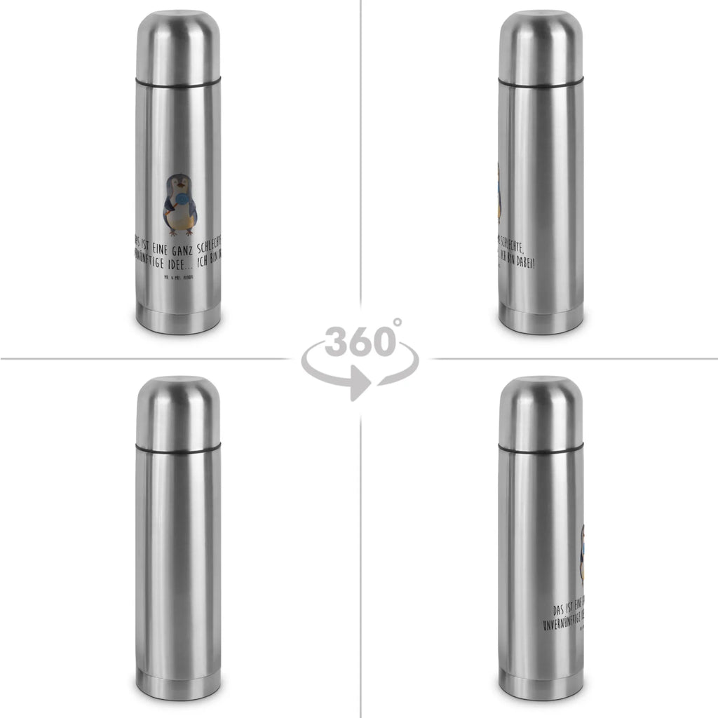 Thermos Flask Penguin lollipop Thermoskanne, Pinguin, Süßigkeiten, Ganove, Rabauke, Blödsinn, Spruch, Rebell, Gauner, Pinguine, Lolli