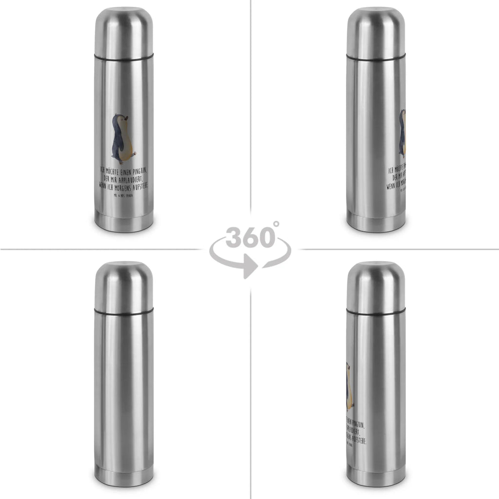 Thermos Flask Penguin march Thermoskanne, Pinguin, Schwester, Pinguine, Bruder, Langschläfer, Familie, Frühaufsteher