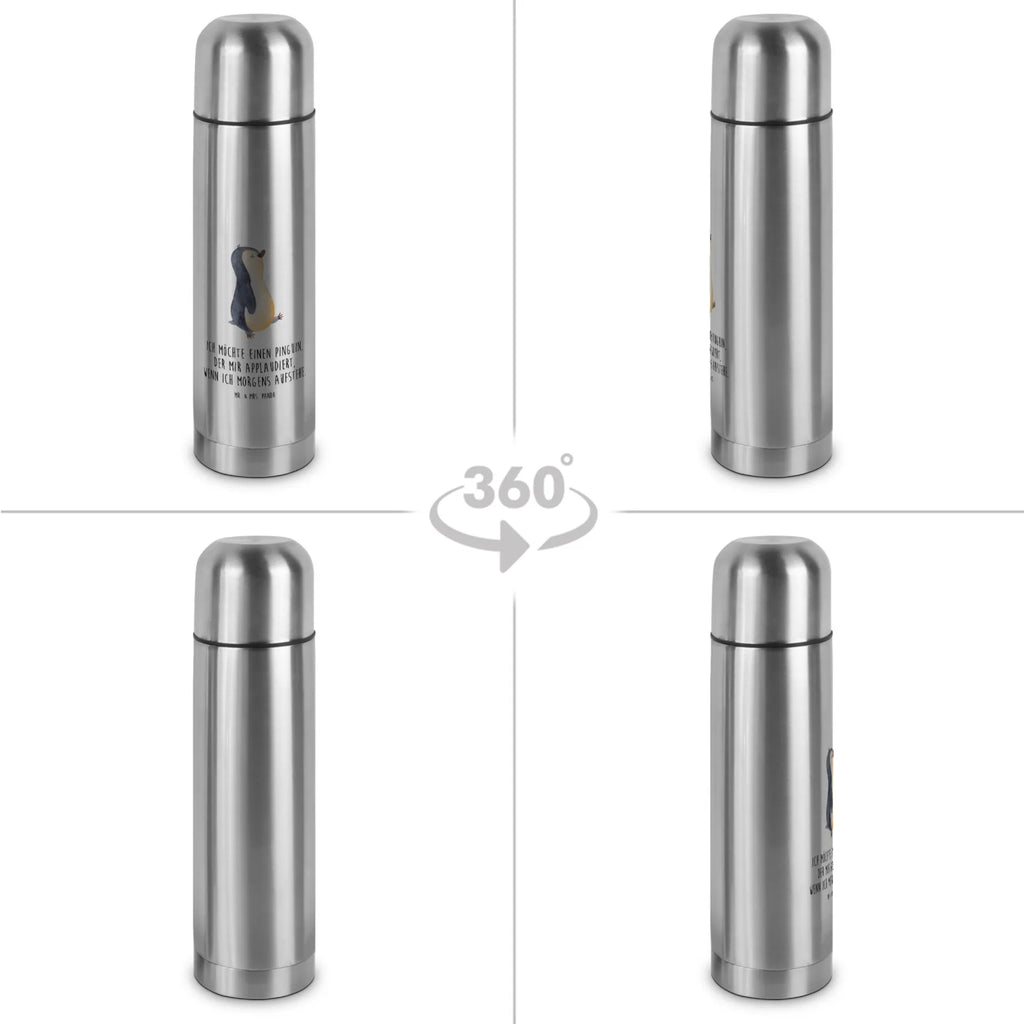 Thermos Flask Penguin march Thermoskanne, Pinguin, Schwester, Pinguine, Bruder, Langschläfer, Familie, Frühaufsteher