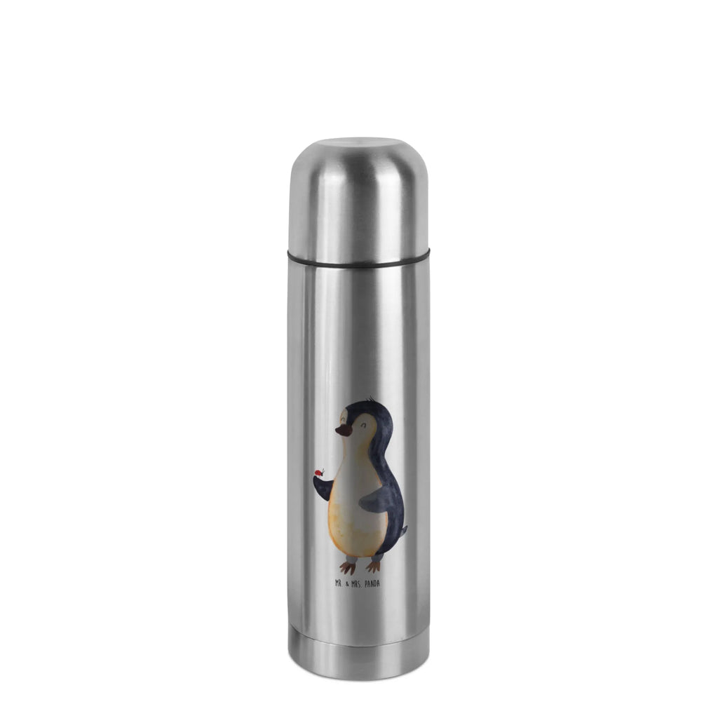 Thermos Flask Penguin ladybug Thermoskanne, Pinguin, Freude, Liebe, Glück, Marienkäfer, Pinguine, Lebensfreude, Wunder