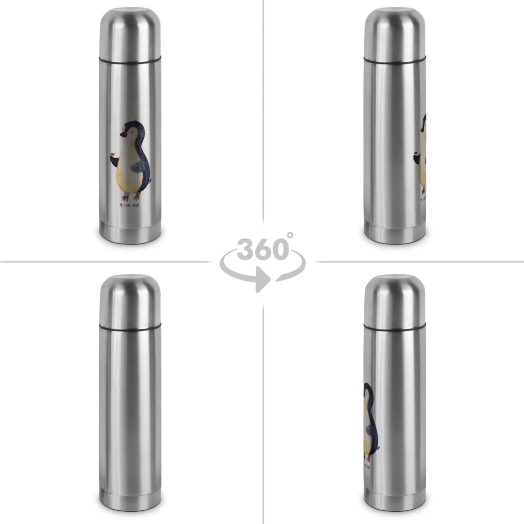 Thermos Flask Penguin ladybug Thermoskanne, Pinguin, Freude, Liebe, Glück, Marienkäfer, Pinguine, Lebensfreude, Wunder