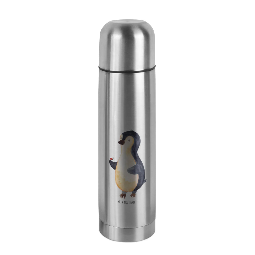 Thermos Flask Penguin ladybug Thermoskanne, Pinguin, Freude, Liebe, Glück, Marienkäfer, Pinguine, Lebensfreude, Wunder