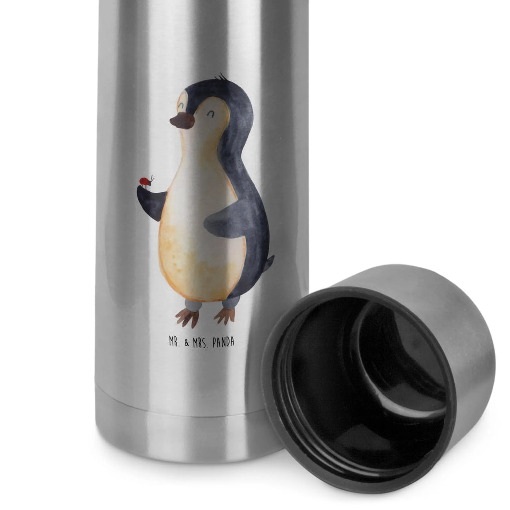 Thermos Flask Penguin ladybug Thermoskanne, Pinguin, Freude, Liebe, Glück, Marienkäfer, Pinguine, Lebensfreude, Wunder