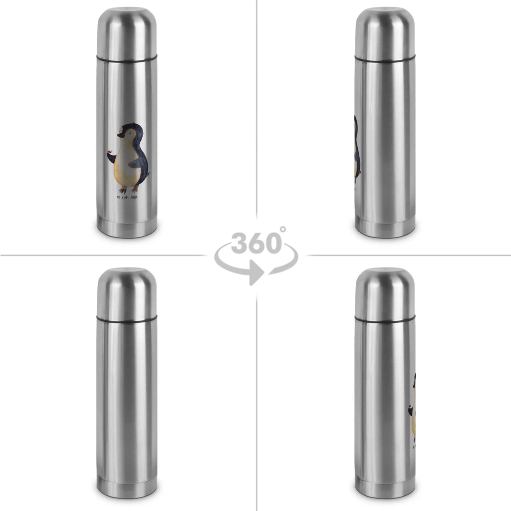 Thermos Flask Penguin ladybug Thermoskanne, Pinguin, Freude, Liebe, Glück, Marienkäfer, Pinguine, Lebensfreude, Wunder