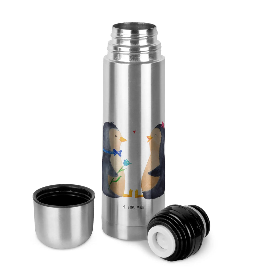 Thermos Flask Penguin pair Thermoskanne, Pinguin, Liebesgeschenk, Hochzeit, Pinguine, Liebesbeweis, Verlobung, Traumpaar, Liebe, Jahrestag, große Liebe, Liebespaar, Hochzeitsgeschenk, Hochzeitstag