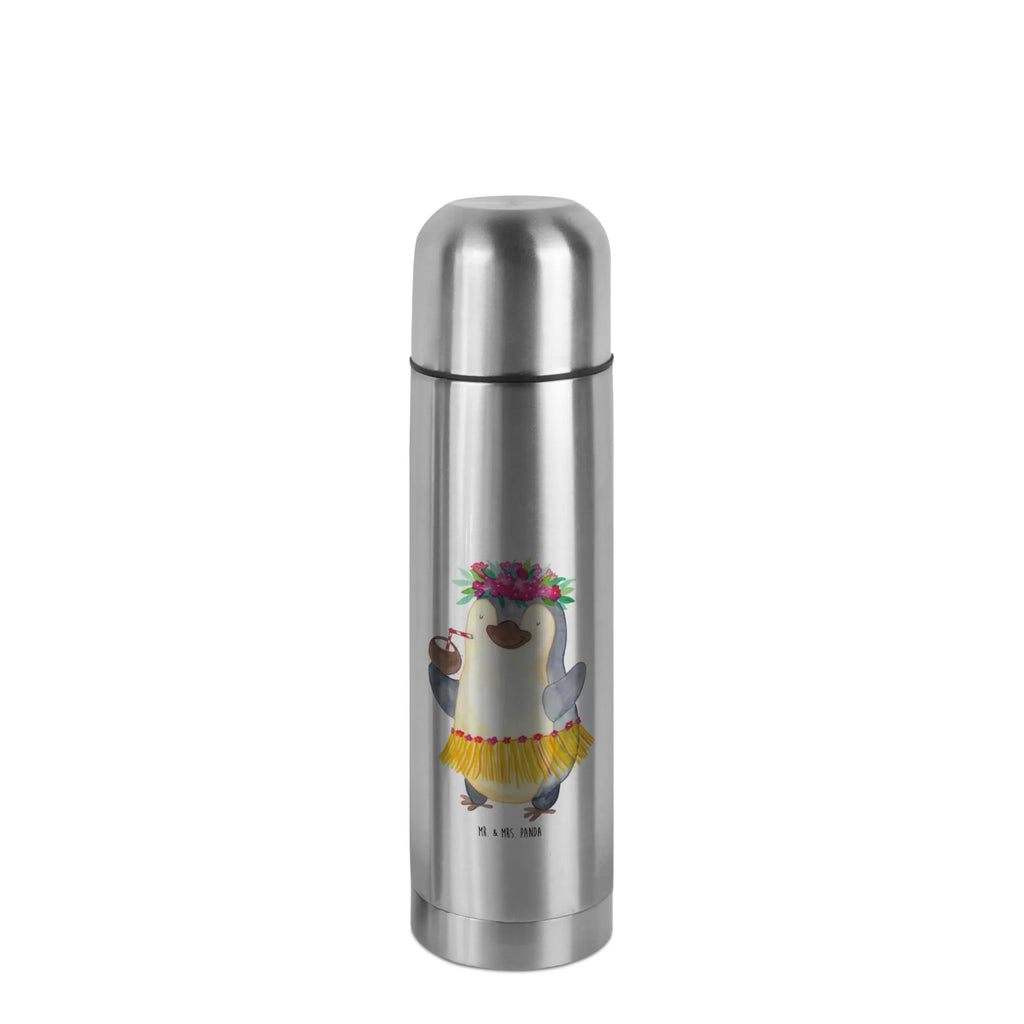 Thermos Flask Penguin coconut Thermoskanne, Pinguin, Aloha, Urlaub, Hawaii, Kokosnuss, Pinguine