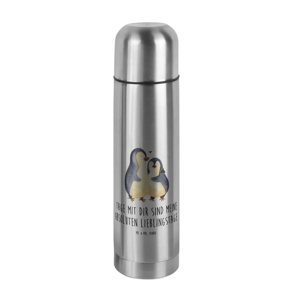 Thermos Flask Penguin embrace Thermoskanne, Pinguin, Liebe, Verlobung, Liebesgeschenk, Liebespaar, Hochzeitstag, Jahrestag, Hochzeit, Liebesbeweis, Hochzeitsgeschenk
