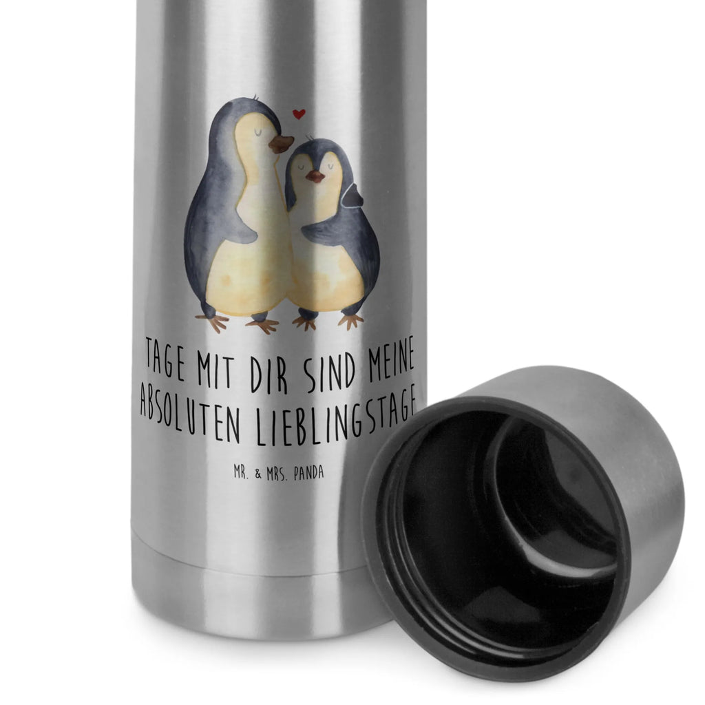 Thermos Flask Penguin embrace Thermoskanne, Pinguin, Liebe, Verlobung, Liebesgeschenk, Liebespaar, Hochzeitstag, Jahrestag, Hochzeit, Liebesbeweis, Hochzeitsgeschenk