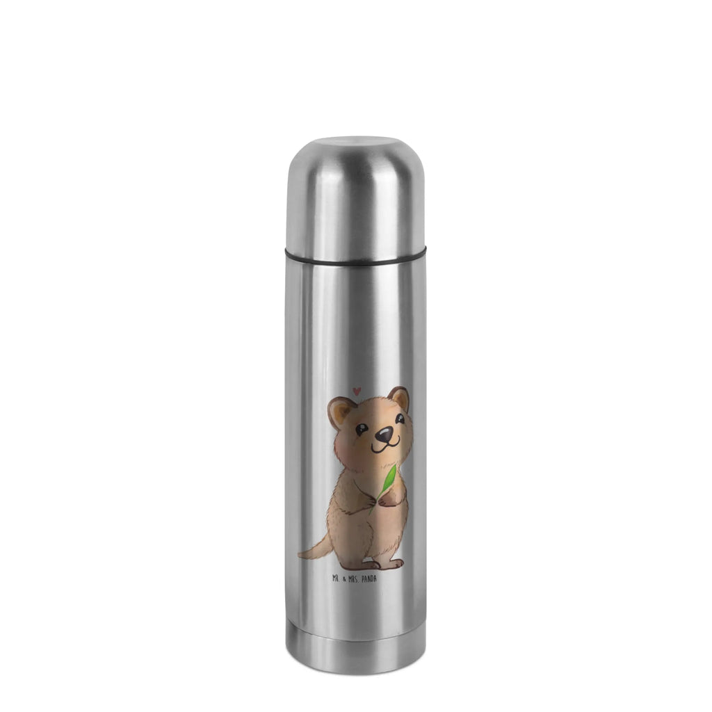 Thermos Flask Quokka Happy Thermoskanne, Tiermotive, Gute Laune, lustige Sprüche, Tiere, Lustiger Spruch, Dinge erledigen, Niedliches Tier, Verschieben, Aufschieberitis, Quokka