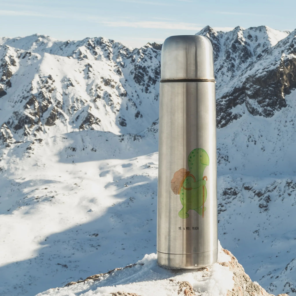 Thermos Flask tortoise walker Thermoskanne, Schildkröte, Motivation, Neuanfang, Motivationsspruch, Motivationssprüche, Schildkröten