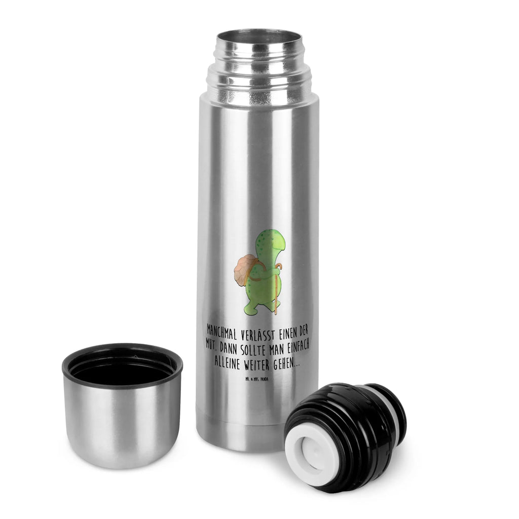 Thermos Flask tortoise walker Thermoskanne, Schildkröte, Motivation, Neuanfang, Motivationsspruch, Motivationssprüche, Schildkröten