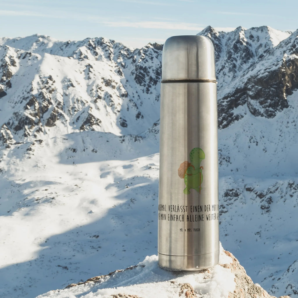 Thermos Flask tortoise walker Thermoskanne, Schildkröte, Motivation, Neuanfang, Motivationsspruch, Motivationssprüche, Schildkröten