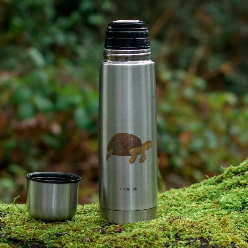 Thermos Flask tortoise March Thermoskanne, Meerestiere, Meer, Urlaub, Neustart, Motivation, Inspiration, Schildkröten, Abenteuer, Lieblingsmensch, Reiselust, Schildkröte, get lost