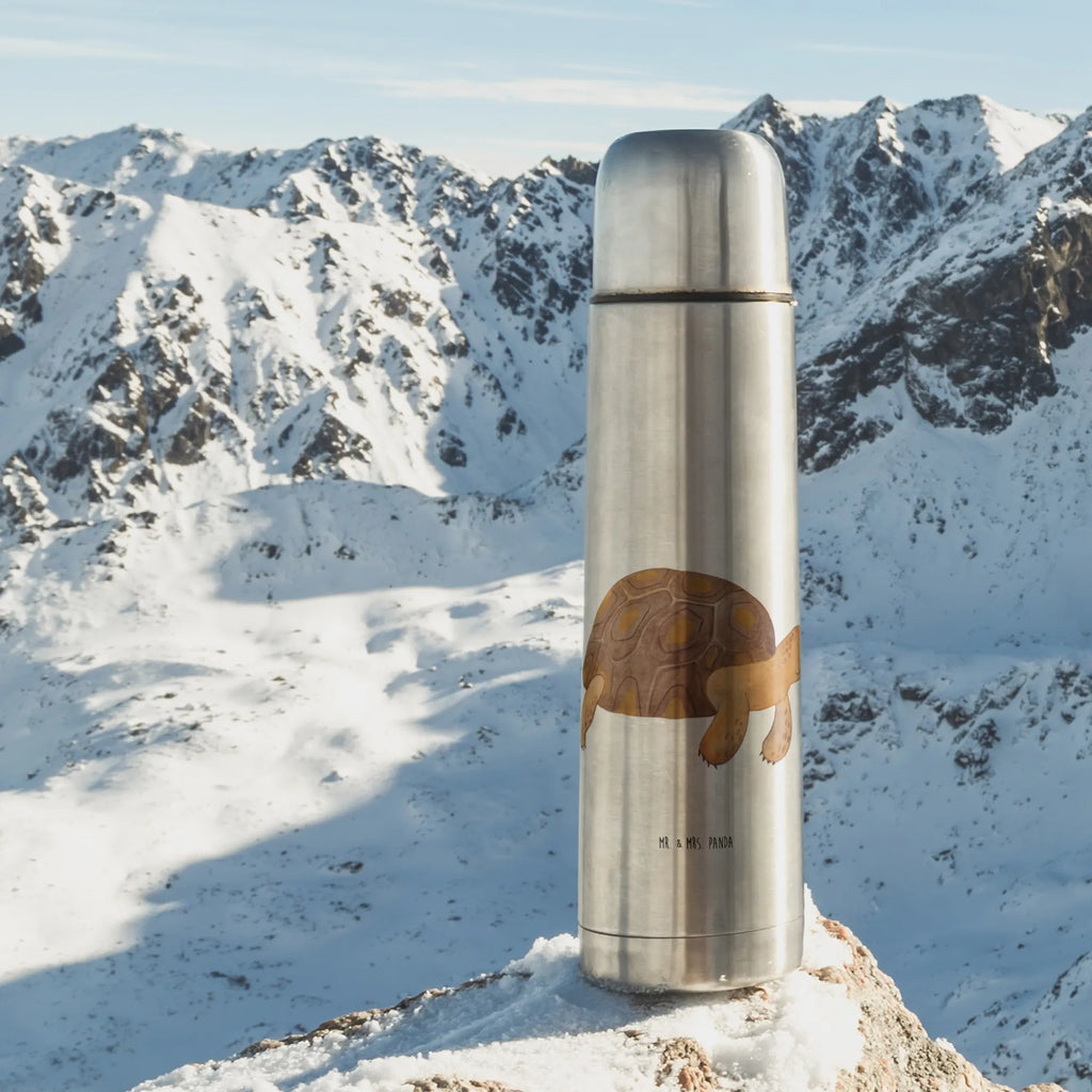 Thermos Flask tortoise March Thermoskanne, Meerestiere, Meer, Urlaub, Neustart, Motivation, Inspiration, Schildkröten, Abenteuer, Lieblingsmensch, Reiselust, Schildkröte, get lost