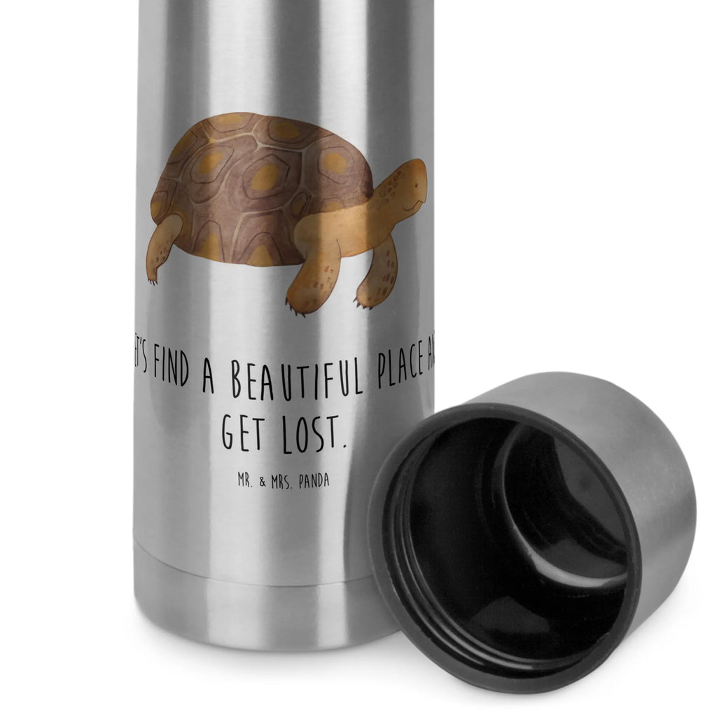 Thermos Flask tortoise March Thermoskanne, Meerestiere, Meer, Urlaub, Neustart, Motivation, Inspiration, Schildkröten, Abenteuer, Lieblingsmensch, Reiselust, Schildkröte, get lost