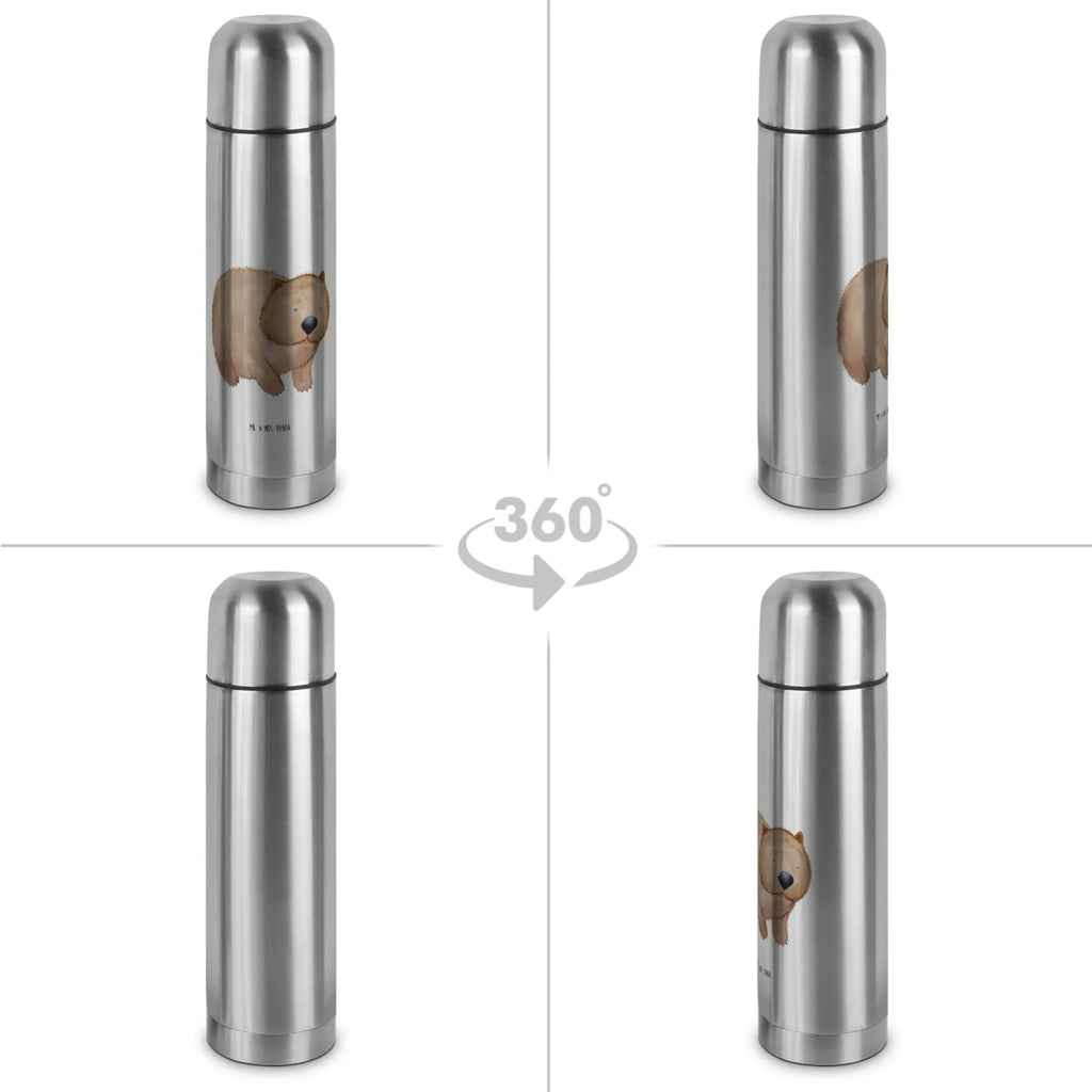 Thermoskanne Wombat Thermoskanne, Tiermotive, Gute Laune, lustige Sprüche, Tiere, Motivation, Das Leben ist schön, Australien, Spruch, Wombat