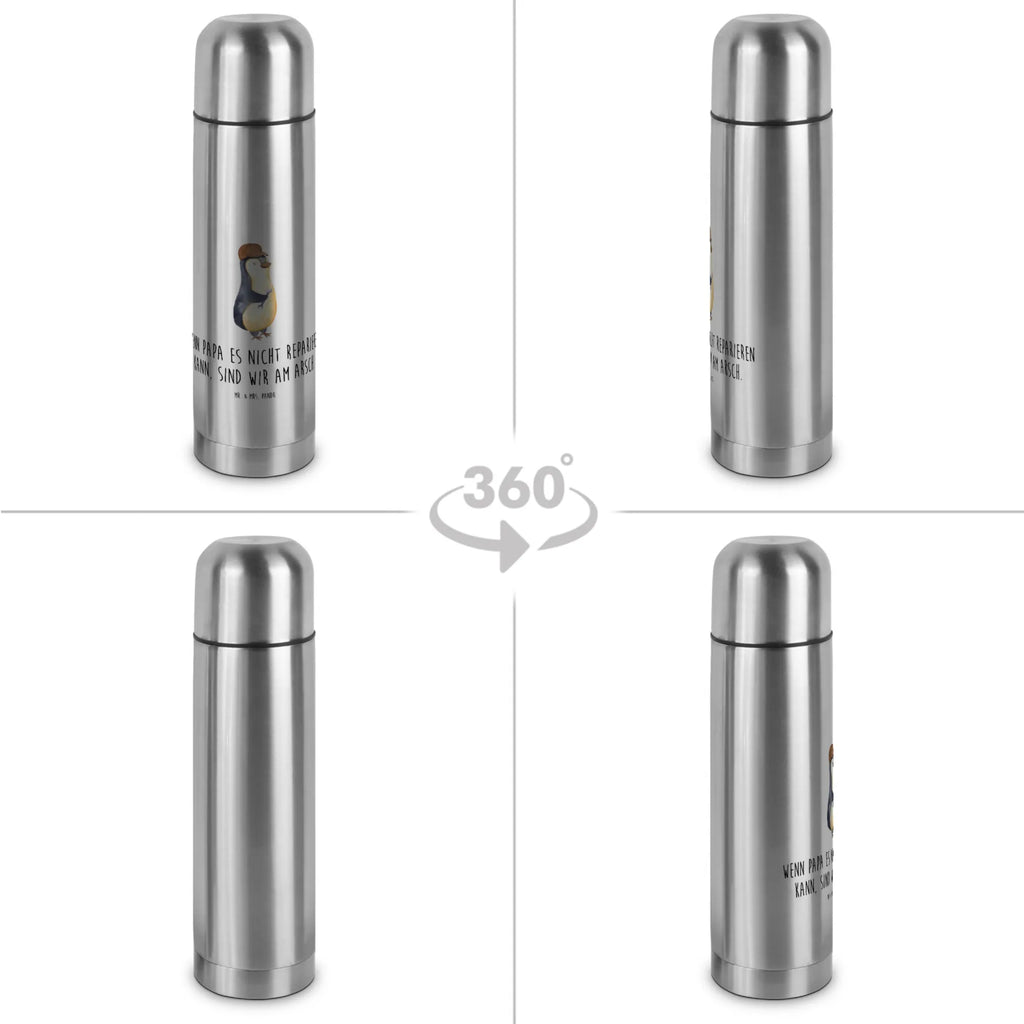 Thermos Flask If Daddy can't fix it, we're screwed. Thermoskanne, Familie, Vatertag, Muttertag, Bruder, Schwester, Mama, Papa, Oma, Opa, Bester Papa der Welt, Vater, Geschenk Papa