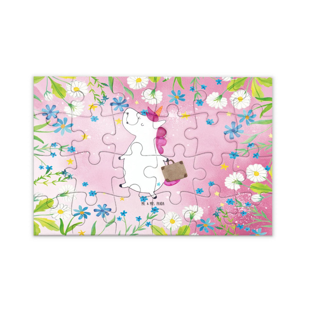 Puzzle unicorn Suitcase Puzzle, Einhorn, Einhörner, Einhorn Deko, Unicorn, albern, unicorn, Abenteuer, Koffer, lustig, Erwachsen, Reise, Gepäck, witzig, Kind, Verreisen, Spaß