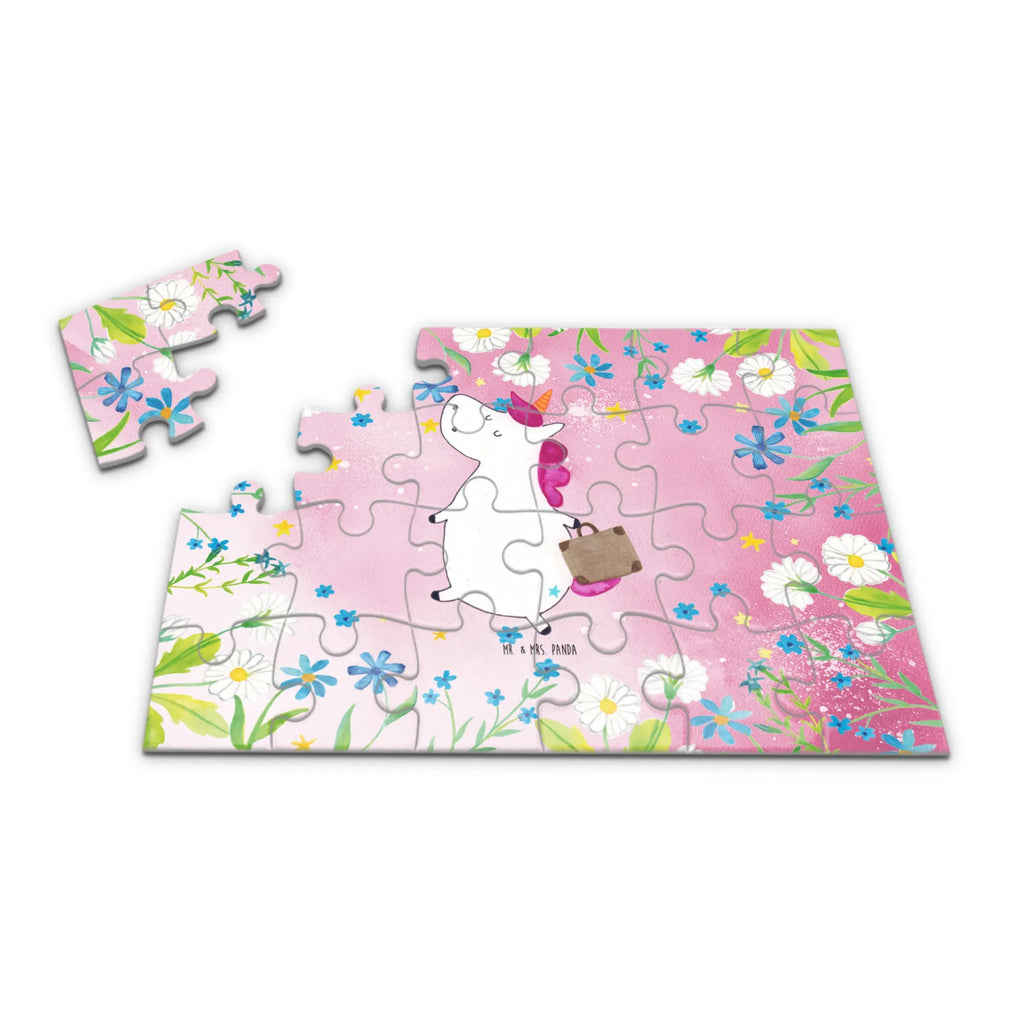 Puzzle unicorn Suitcase Puzzle, Einhorn, Einhörner, Einhorn Deko, Unicorn, albern, unicorn, Abenteuer, Koffer, lustig, Erwachsen, Reise, Gepäck, witzig, Kind, Verreisen, Spaß
