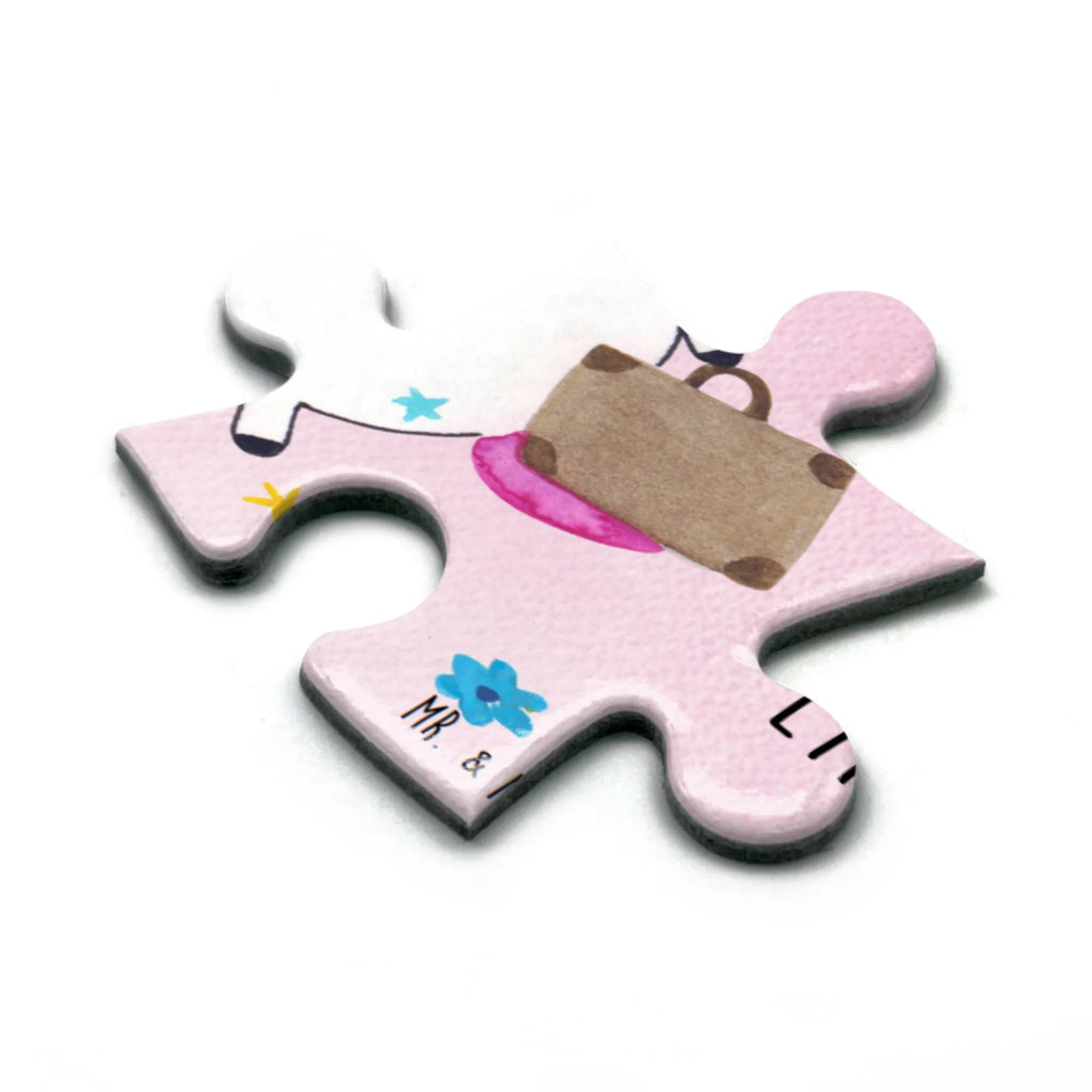 Puzzle unicorn Suitcase Puzzle, Einhorn, Einhörner, Einhorn Deko, Unicorn, albern, unicorn, Abenteuer, Koffer, lustig, Erwachsen, Reise, Gepäck, witzig, Kind, Verreisen, Spaß