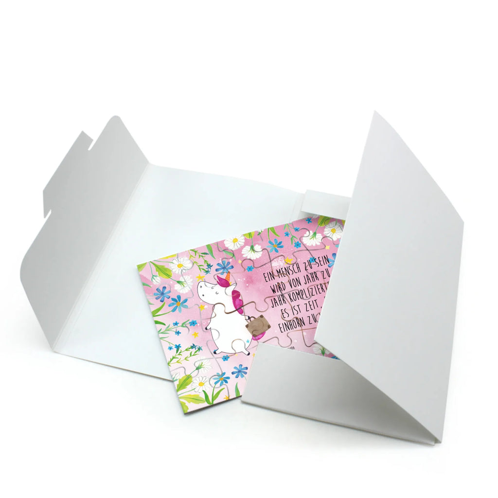 Puzzle unicorn Suitcase Puzzle, Einhorn, Einhörner, Einhorn Deko, Unicorn, albern, unicorn, Abenteuer, Koffer, lustig, Erwachsen, Reise, Gepäck, witzig, Kind, Verreisen, Spaß