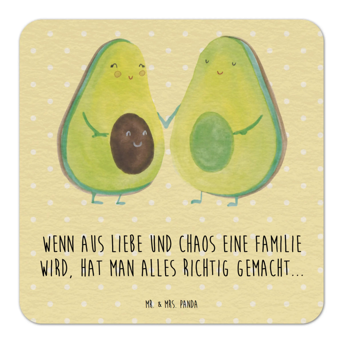 Coaster avocado pair vegetables, birth, pregnancy, wedding, children