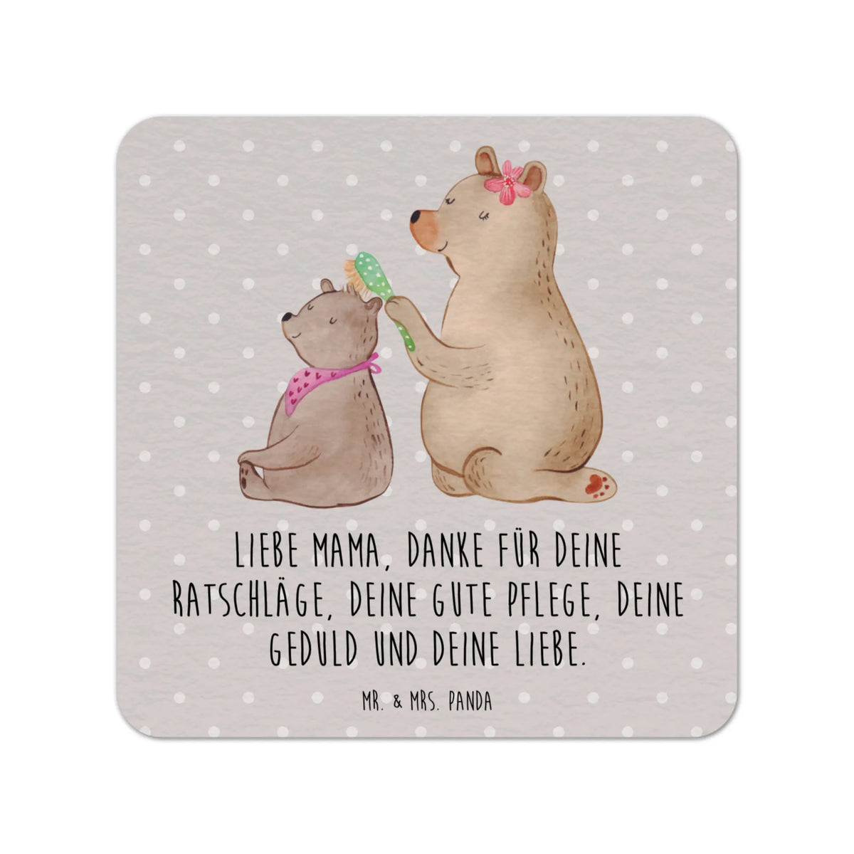 Coaster bear child Father's Day, Mother's Day, Gift