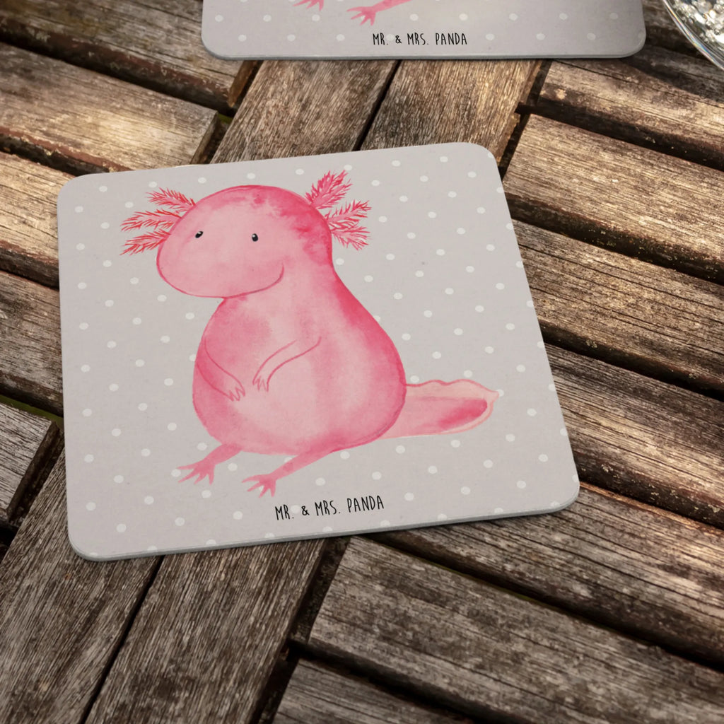 Bierdeckel Axolotl Niedlich Gastgeschenk Hochzeit, Bierdeckel, Tischdeko, Axolotl, Molch, Lebensstil, zufrieden, Axolot, Lebensweisheit, Freundin, Weisheit, fröhlich, vergnügt, Liebe