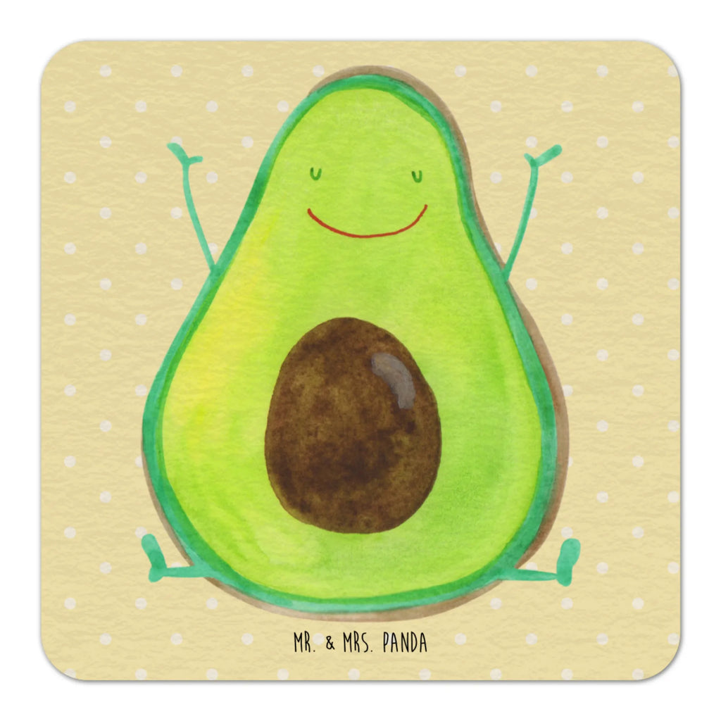 Bierdeckel Avocado Glücklich Gastgeschenk Hochzeit, Gesund, Avocado, Veggie, Vegan, Chaos