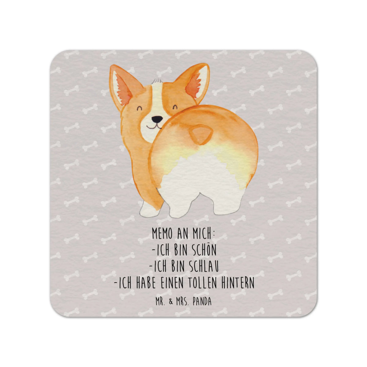 Coaster corgi buttocks dog breed, mutt, hound, woof, dog mama, love dogs, love for dogs, dog decorative items, bag with dog print, funny gifts for dog owners, what do you give a dog lover, Christmas gifts for dogs, gifts for dogs, dog sayings, Self love, Saying, Dog love