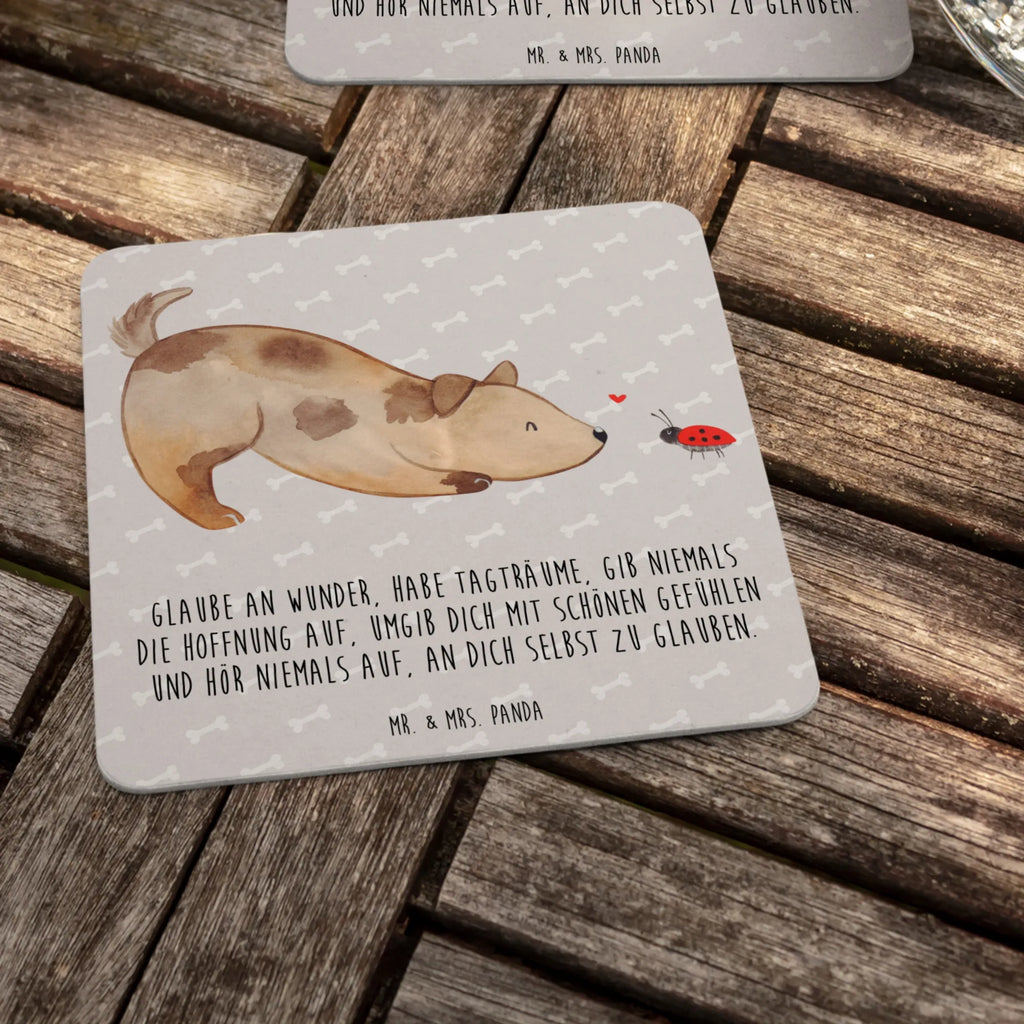 Bierdeckel Hund Marienkäfer Bierdeckel, Gastgeschenk Hochzeit, Tischdeko, Hund, Hundemotiv, Haustier, Hunderasse, Tierliebhaber, Hundebesitzer, Sprüche, Mischlinghund, Hundespruch, Marienkäfer, Hunde, Mischling