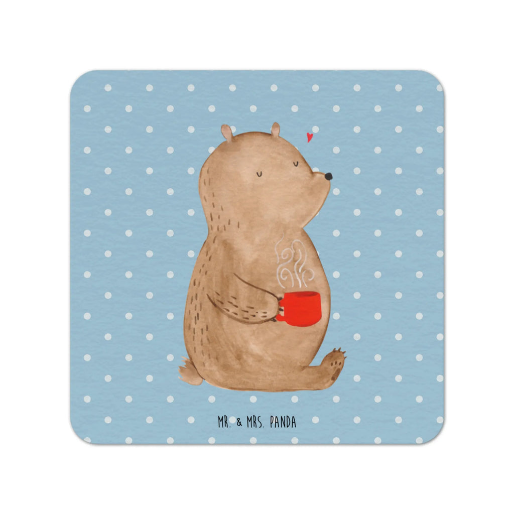 Bierdeckel Bär Kaffee Gastgeschenk Hochzeit, Teddy, Teddybär, Bär, Morgenroutine, Coffee, Welt Retten, Bären, Kaffee, Guten Morgen, Welt Erobern, Motivation