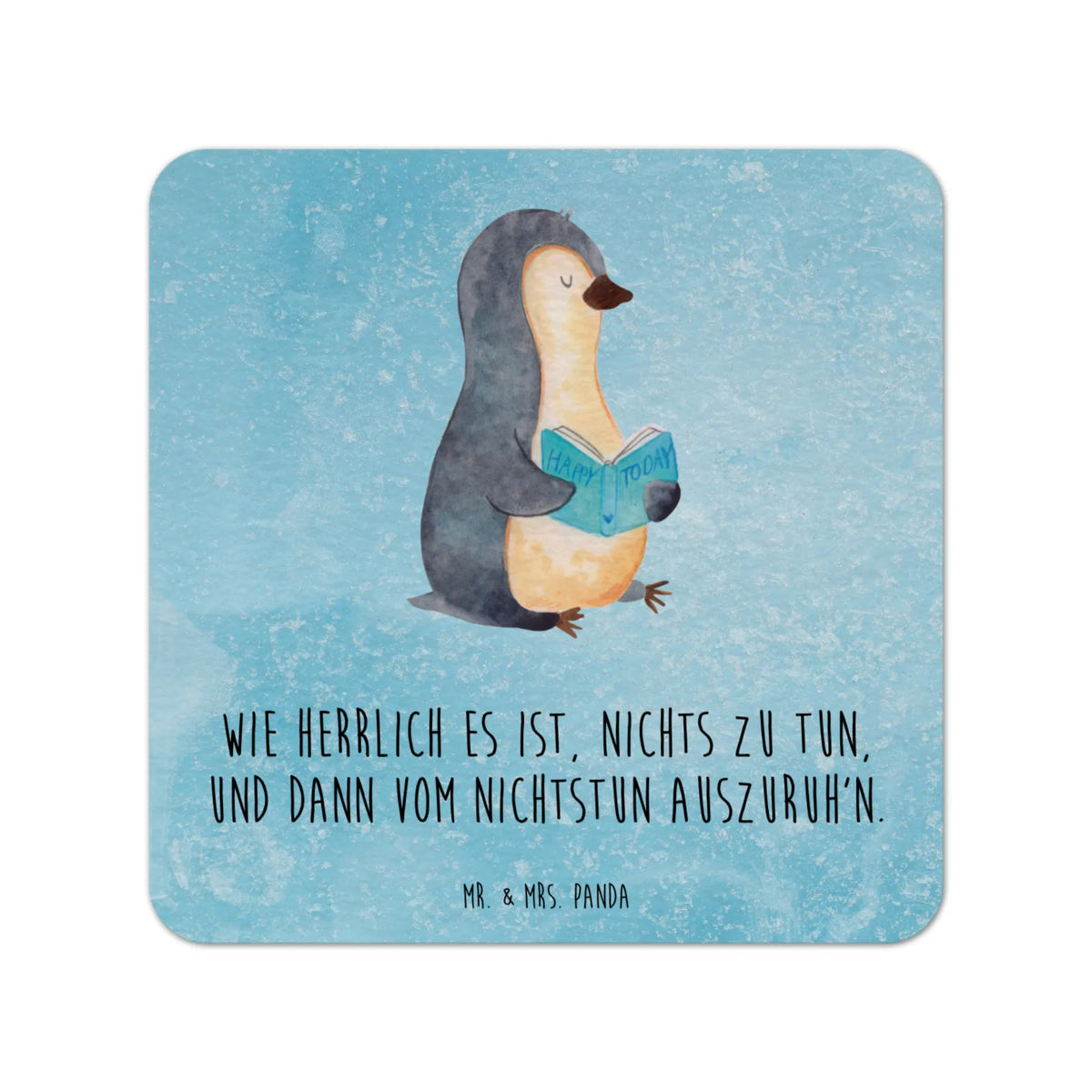 Bierdeckel Pinguin Buch Tassenuntersetzer, Flaschenuntersetzer, Bierdeckel, Becheruntersetzer, Tischuntersetzer, bieruntersetzer, gläseruntersetzer, Bierfilzl, Pappuntersetzer, Getränkeuntersetzer, Kaffeeuntersetzer, Pinguin, Ferien, Nichtstun, Urlaub, Faulenzen, Freizeit, Bücherwurm, Pinguine, Buch, Lesen