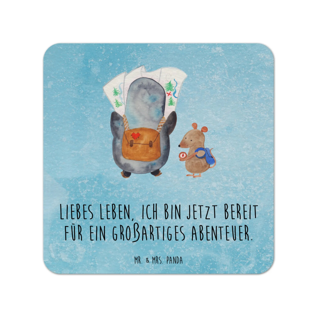 Coaster Penguin & Mouse Hiker North Pole, Penguins, excursion, road trip, penguins, adventurer, adventure, hiking