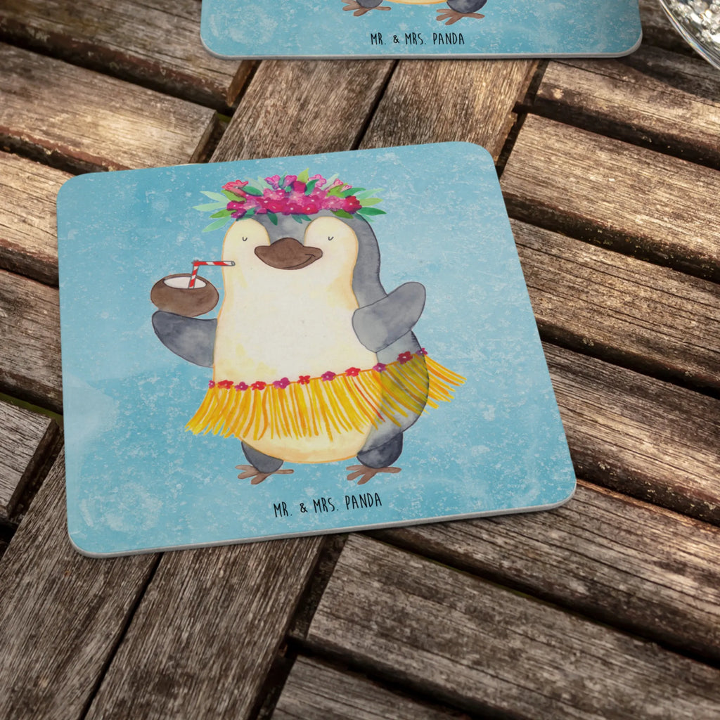 Coaster Penguin coconut Gastgeschenk Hochzeit, Tischdeko, Bierdeckel, Pinguin, Urlaub, Kokosnuss, Pinguine, Hawaii, Aloha