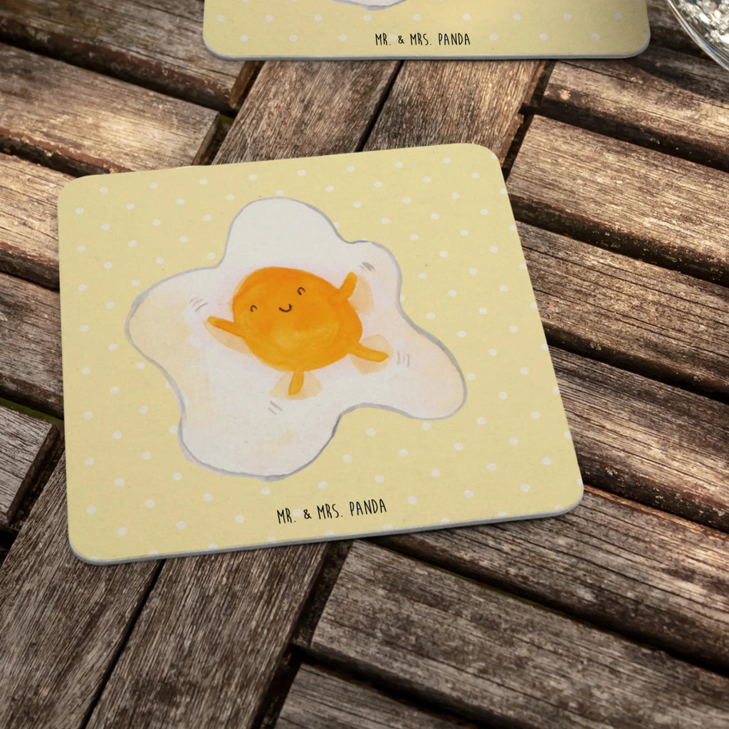 Coaster Fried egg egg Gastgeschenk Hochzeit, Bierdeckel, Tischdeko, Tiermotive, Gute Laune, lustige Sprüche, Tiere, Tag, Spiegelei, Glücklich, Schön, Ei, Liebe