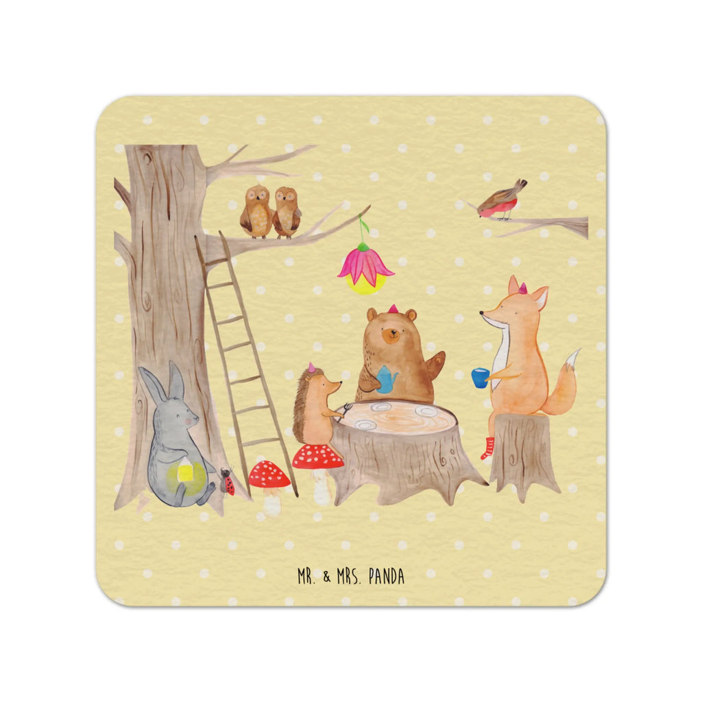 Coaster forest animals picnic Gastgeschenk Hochzeit, Tischdeko, Bierdeckel, Tiermotive, Gute Laune, lustige Sprüche, Tiere, Maus, Eichhörnchen, Fuchs, Igel, Hase, Picknick, Waldtiere, Wald