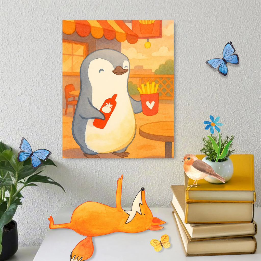 Paint by Numbers penguin French fries Design Love, Loving, Two, Together, Marriage, Engagement, Proposal of marriage, Love gift, gift for her, gift for him, anniversary gift, Valentine&#39;s Day Gift for Women Love Gift Anniversary Wedding Anniversary Party Favor Gift for Girlfriend Gift for Partner Boyfriend Gift Token of Love for Men for Husband