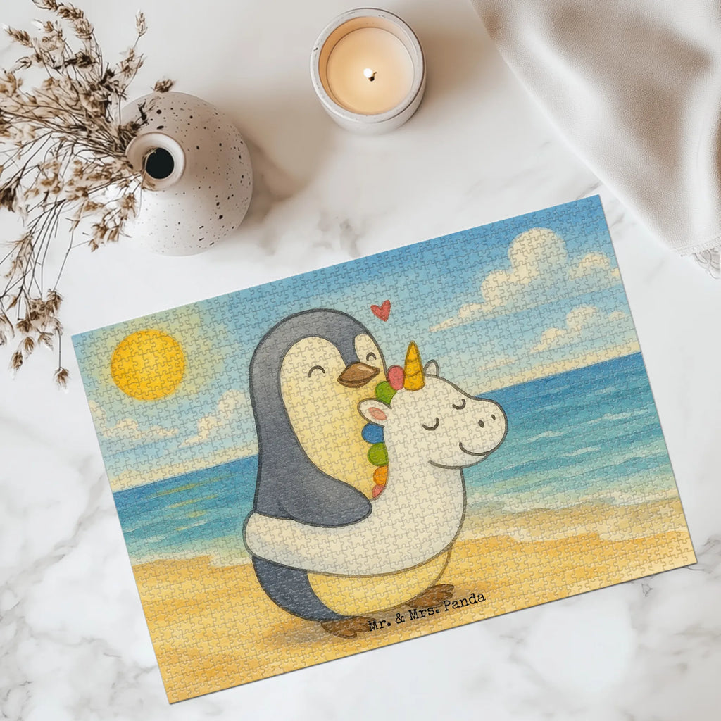 Puzzle Pinguin Schwimmring Design Puzzle, Sommer, Sommermotive, Urlaubsmotive, Produkte für Urlauber, Sommer Produkte