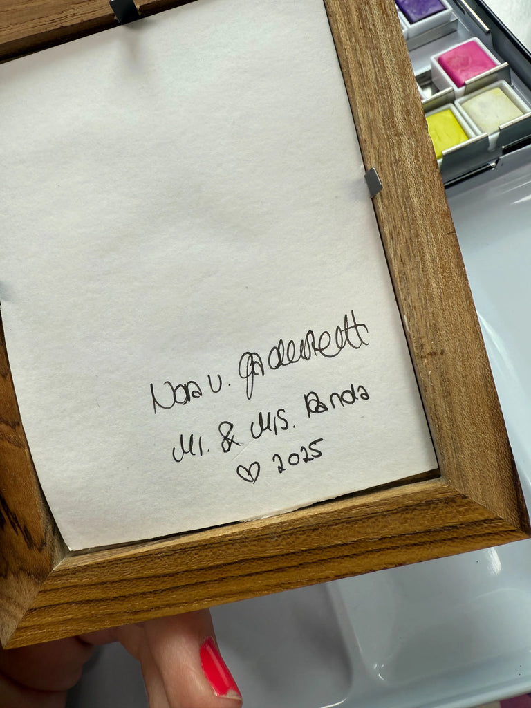 ORIGINAL Watercolor in a frame 'Otterlove' Mr. & Mr. Panda Unique, Mr. & Mrs. Panda Originals