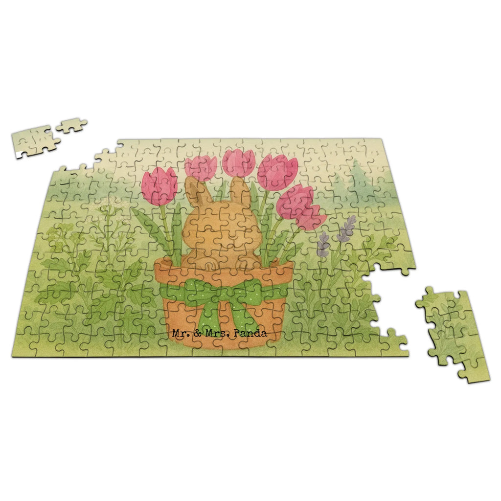 Puzzle Rabbit Tulips Design Puzzle, Ostern, Osterhase, Ostergeschenke, Osternest, Osterdeko, Geschenke zu Ostern, Ostern Geschenk, Ostergeschenke Kinder, Ostern Kinder, Hase, Ostergeschenk, Tulpen, Blumenstrauß, Alternative zu Blumen