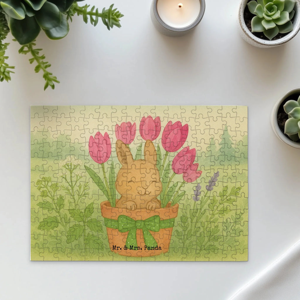 Puzzle Rabbit Tulips Design Puzzle, Ostern, Osterhase, Ostergeschenke, Osternest, Osterdeko, Geschenke zu Ostern, Ostern Geschenk, Ostergeschenke Kinder, Ostern Kinder, Hase, Ostergeschenk, Tulpen, Blumenstrauß, Alternative zu Blumen
