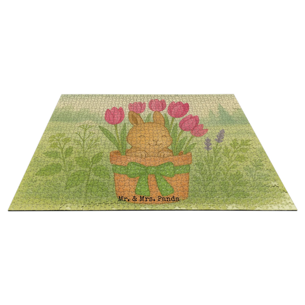 Puzzle Rabbit Tulips Design Puzzle, Ostern, Osterhase, Ostergeschenke, Osternest, Osterdeko, Geschenke zu Ostern, Ostern Geschenk, Ostergeschenke Kinder, Ostern Kinder, Hase, Ostergeschenk, Tulpen, Blumenstrauß, Alternative zu Blumen