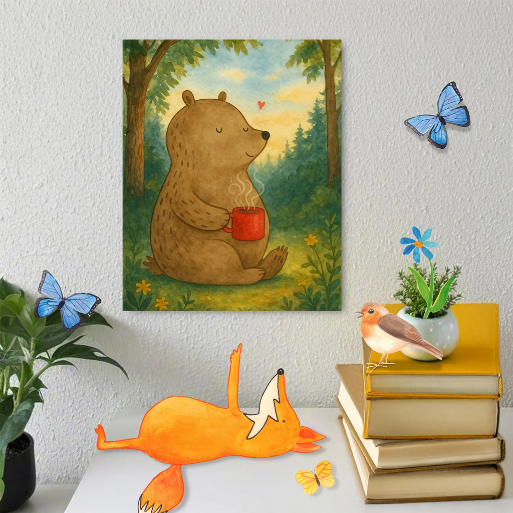 Malowanie według numerów Niedźwiedź kawa Design Malen nach Zahlen, Kreativität, Baseln, Künstler, Bastelidee, Kunstwerk, Malen, DIY, Ausmalbild, Bär, Teddy, Teddybär, Kaffee, Welt retten, Bären, Motivation, Coffee, guten Morgen, Morgenroutine, Welt erobern