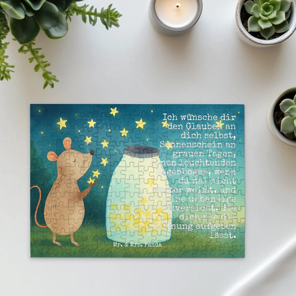 Puzzle Maus Sterne Design Puzzle, Tiermotive, Gute Laune, lustige Sprüche, Tiere, Geburt, Taufgeschenk, Wunsch, erstes Kind, Sterne, Geburtstag, Maus, Kind, Taufe, Träume, Kindergeburtstag, Hoffnung, Schwangerschaft
