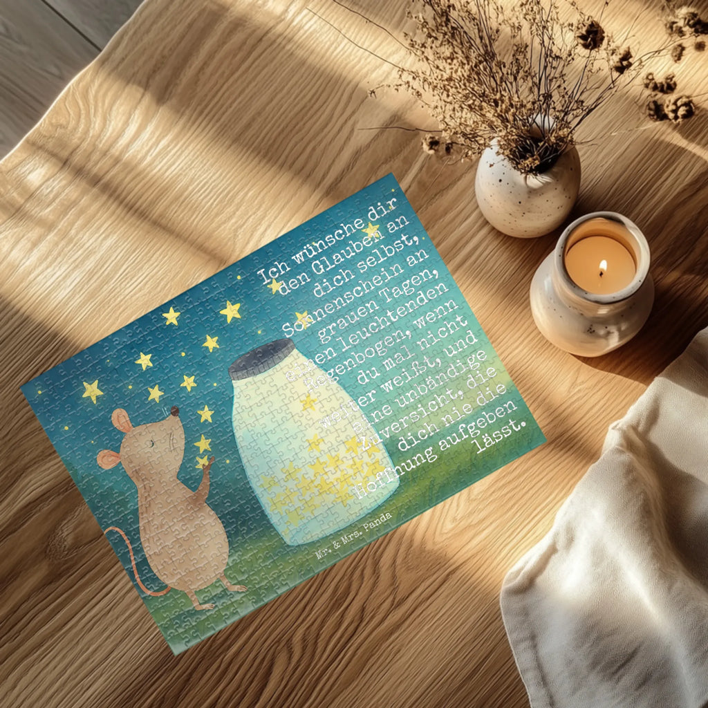 Puzzle Maus Sterne Design Puzzle, Tiermotive, Gute Laune, lustige Sprüche, Tiere, Geburt, Taufgeschenk, Wunsch, erstes Kind, Sterne, Geburtstag, Maus, Kind, Taufe, Träume, Kindergeburtstag, Hoffnung, Schwangerschaft