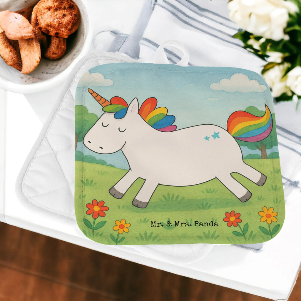 2er Set Topflappen  Einhorn Happy Design Topflappen, Topfuntersetzer, Ofenhandschuh, Topflappen Set, Topflappen lustig, Topflappen mit Spruch, Ofenhandschuhe, Topfhandschuhe, Topfhandschuh, Topflappenset, Topflappen 2er Set, Schöne Topflappen, Einhorn, Einhörner, Einhorn Deko, Unicorn, glücklich, fröhlich, Spaß, Freude, Lebensfreude, witzig, spannend, Lächeln, Lachen